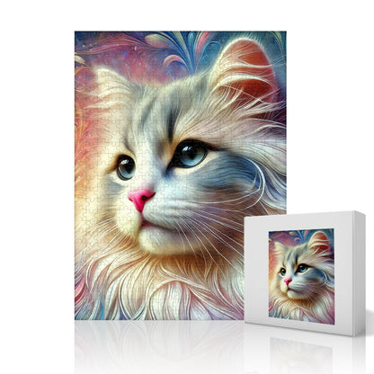 Dreamy Cat Wooden Puzzle